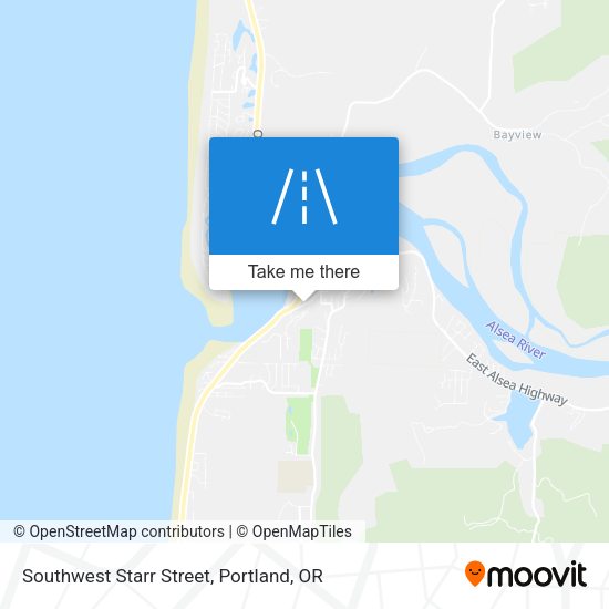 Mapa de Southwest Starr Street