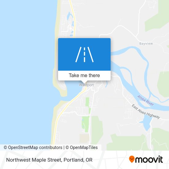 Northwest Maple Street map