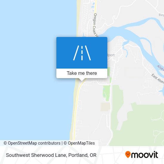 Mapa de Southwest Sherwood Lane