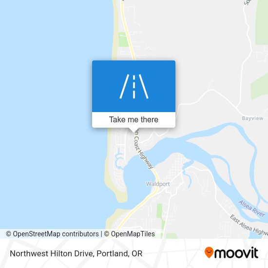 Mapa de Northwest Hilton Drive