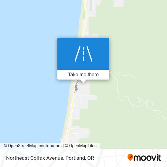 Northeast Colfax Avenue map