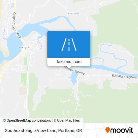 Southeast Eagle View Lane map