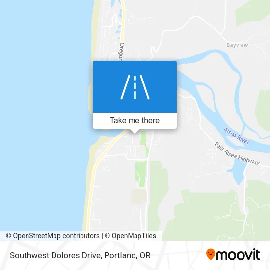 Southwest Dolores Drive map