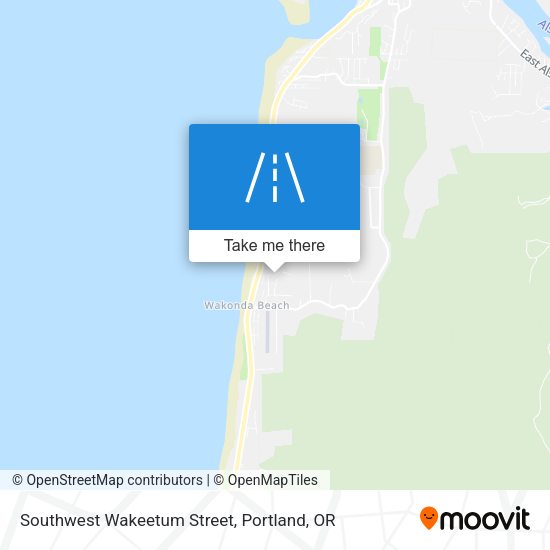 Southwest Wakeetum Street map