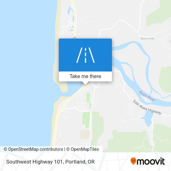 Southwest Highway 101 map