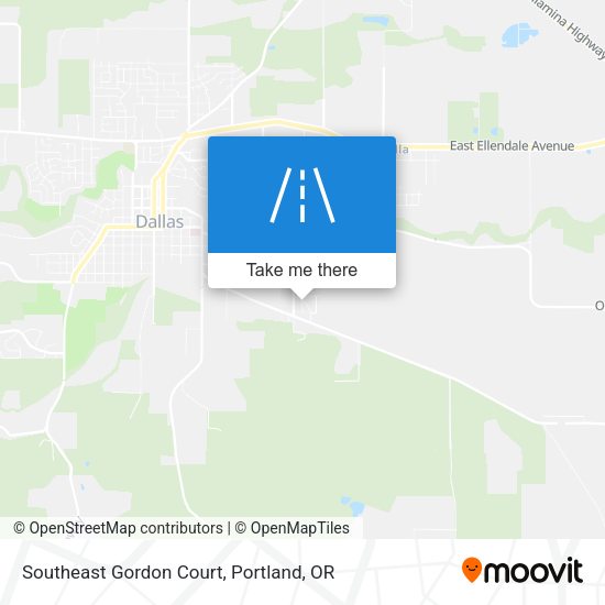 Southeast Gordon Court map