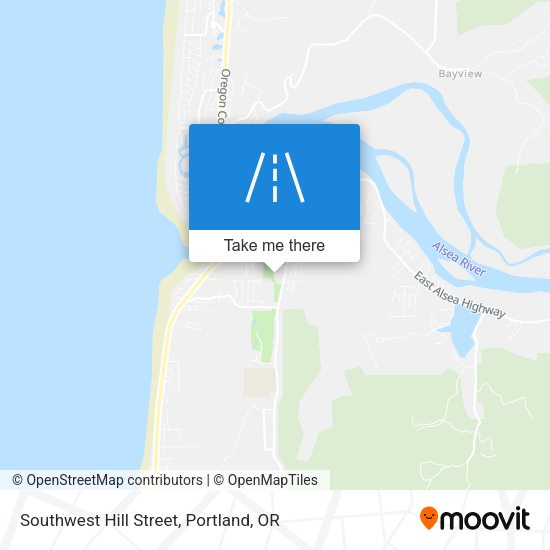 Southwest Hill Street map