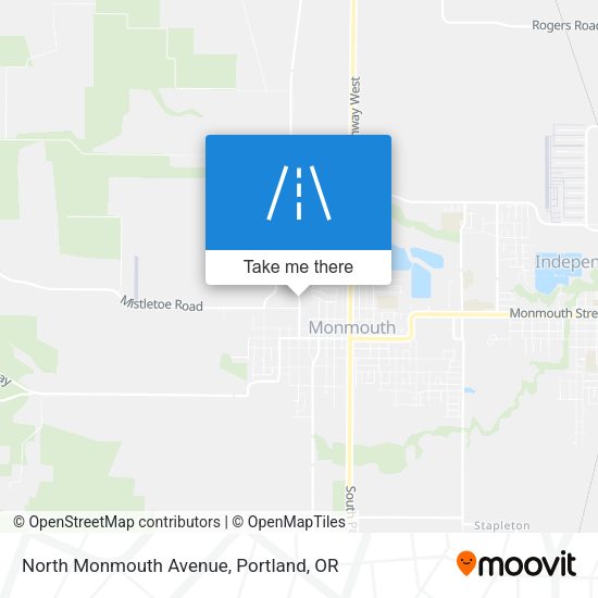 North Monmouth Avenue map