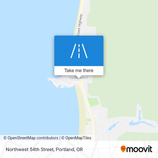 Northwest 54th Street map