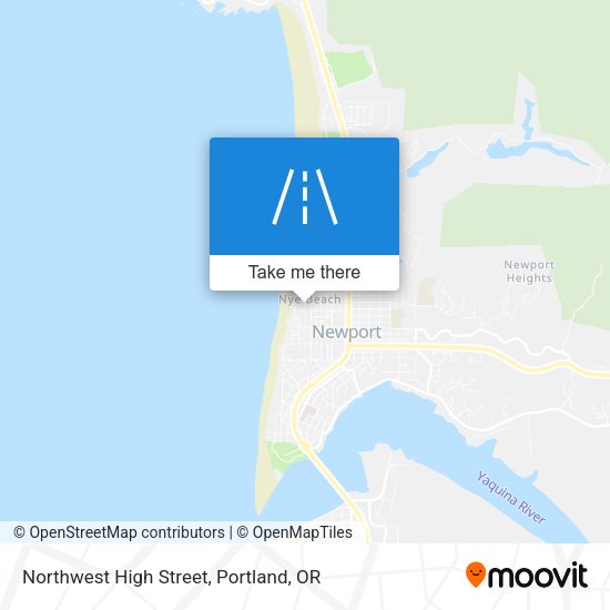 Northwest High Street map