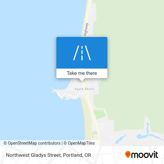 Northwest Gladys Street map