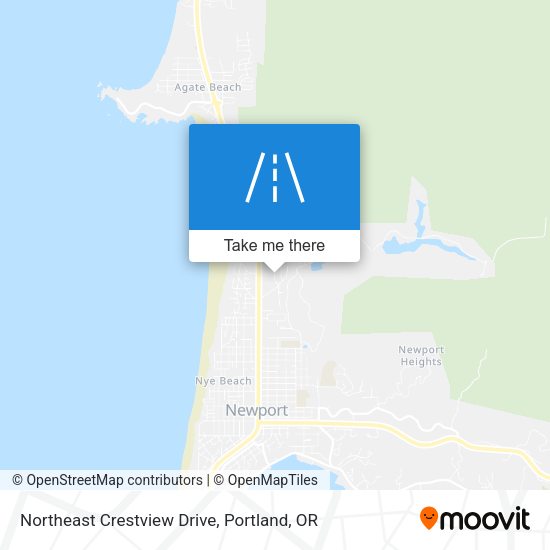 Mapa de Northeast Crestview Drive