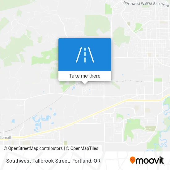 Southwest Fallbrook Street map