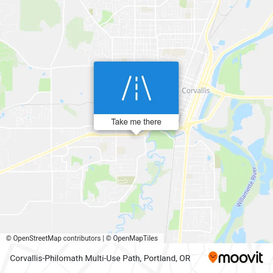 Corvallis-Philomath Multi-Use Path map