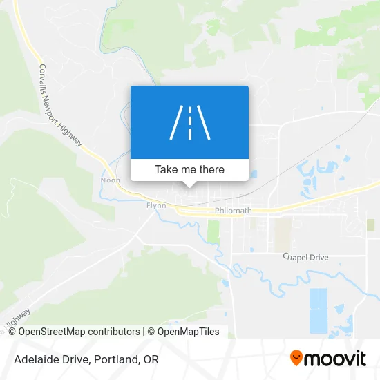 Adelaide Drive map