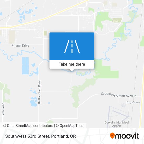 Southwest 53rd Street map