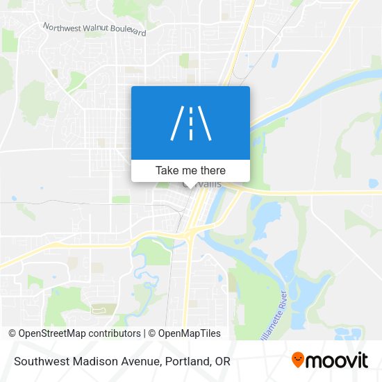 Southwest Madison Avenue map