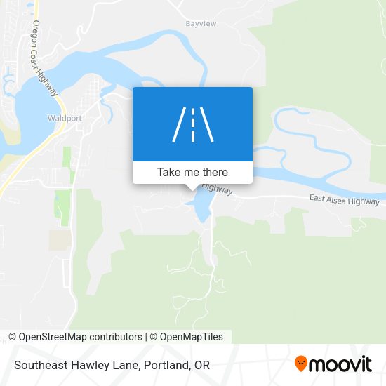 Southeast Hawley Lane map