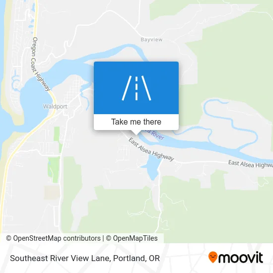 Southeast River View Lane map