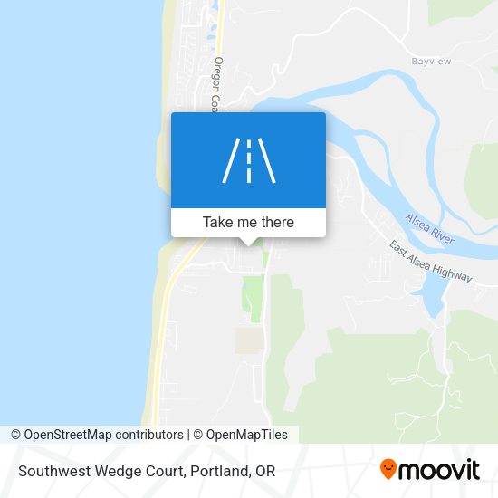 Mapa de Southwest Wedge Court