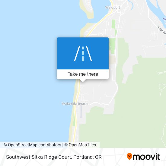 Mapa de Southwest Sitka Ridge Court