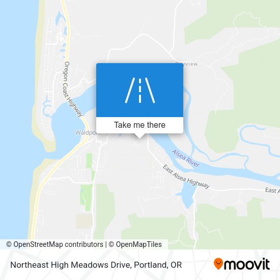 Mapa de Northeast High Meadows Drive