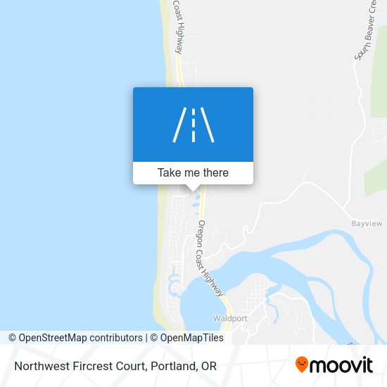 Northwest Fircrest Court map
