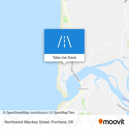 Northwest Mackey Street map