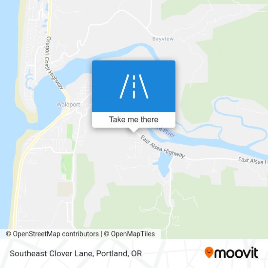 Mapa de Southeast Clover Lane