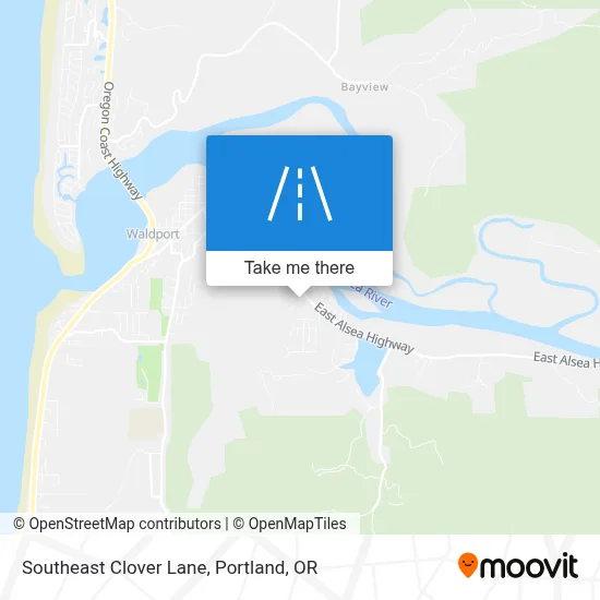 Southeast Clover Lane map