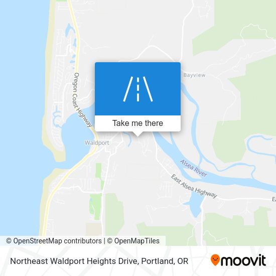 Mapa de Northeast Waldport Heights Drive