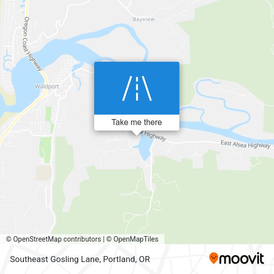 Southeast Gosling Lane map