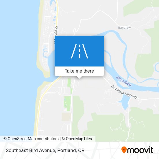 Southeast Bird Avenue map