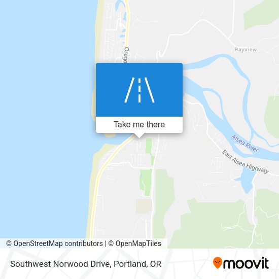 Southwest Norwood Drive map