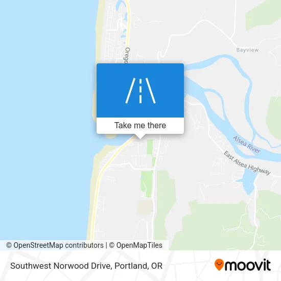 Southwest Norwood Drive map