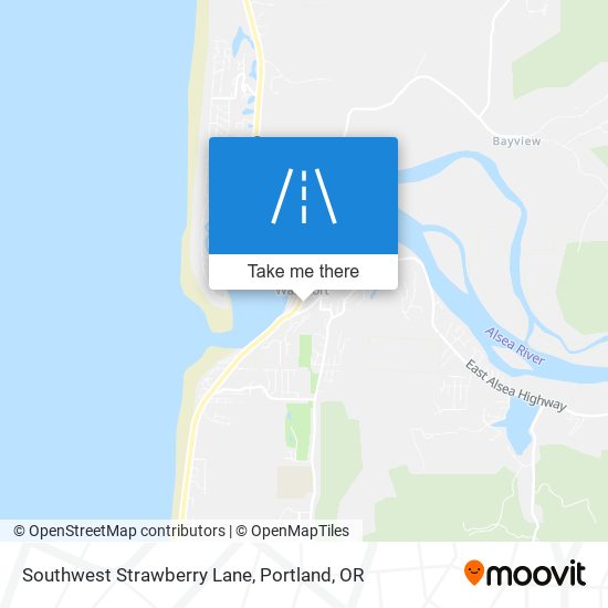 Southwest Strawberry Lane map