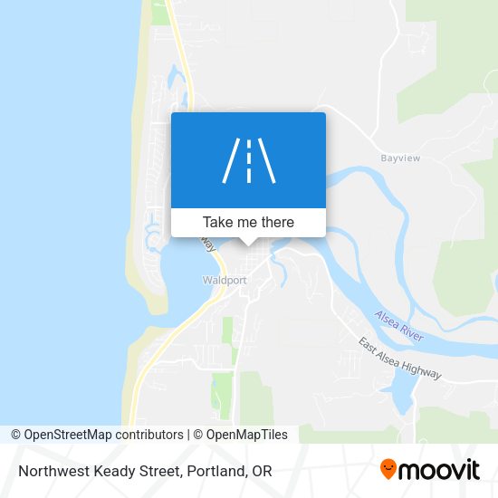 Northwest Keady Street map