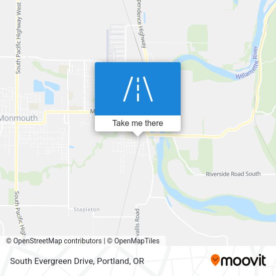 South Evergreen Drive map