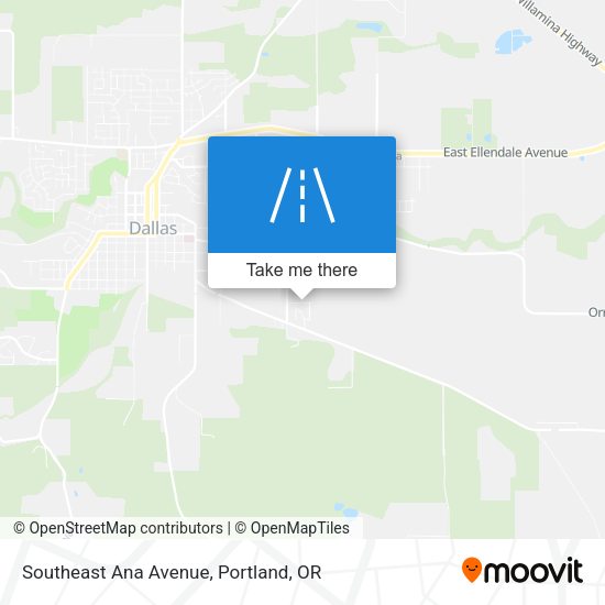 Southeast Ana Avenue map