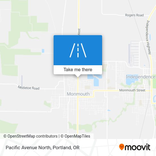 Pacific Avenue North map