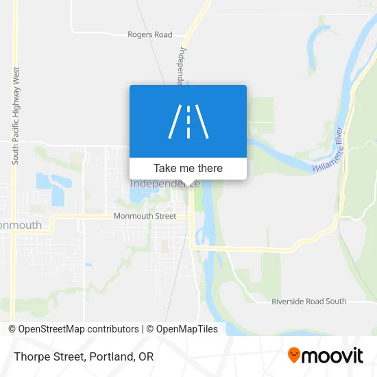Thorpe Street map
