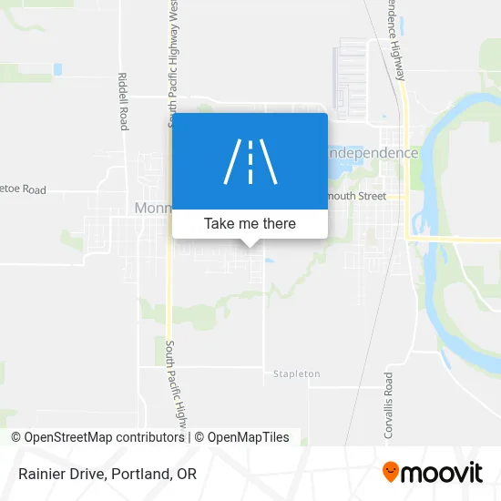 Rainier Drive map