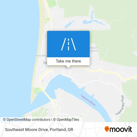 Southeast Moore Drive map