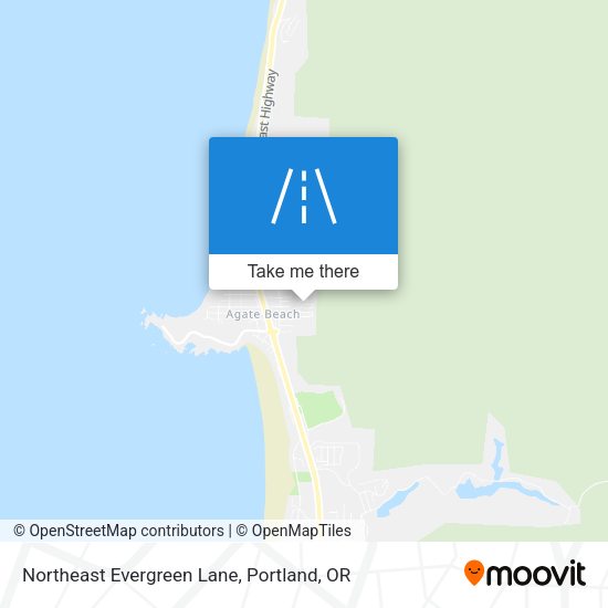 Mapa de Northeast Evergreen Lane