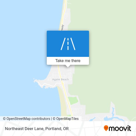 Northeast Deer Lane map