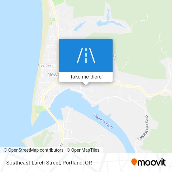 Southeast Larch Street map