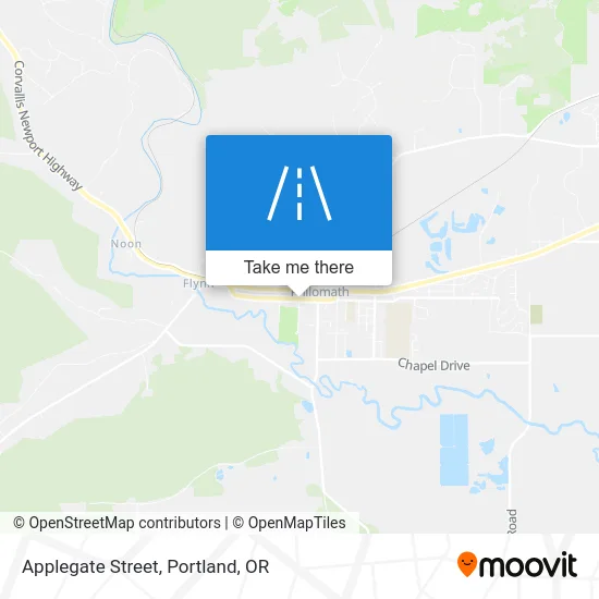 Applegate Street map