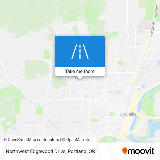 Northwest Edgewood Drive map