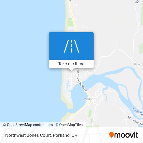 Northwest Jones Court map