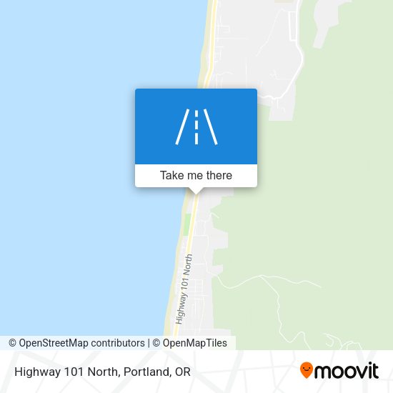 Highway 101 North map